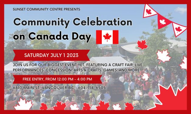 Community Celebration on Canada Day-July 1